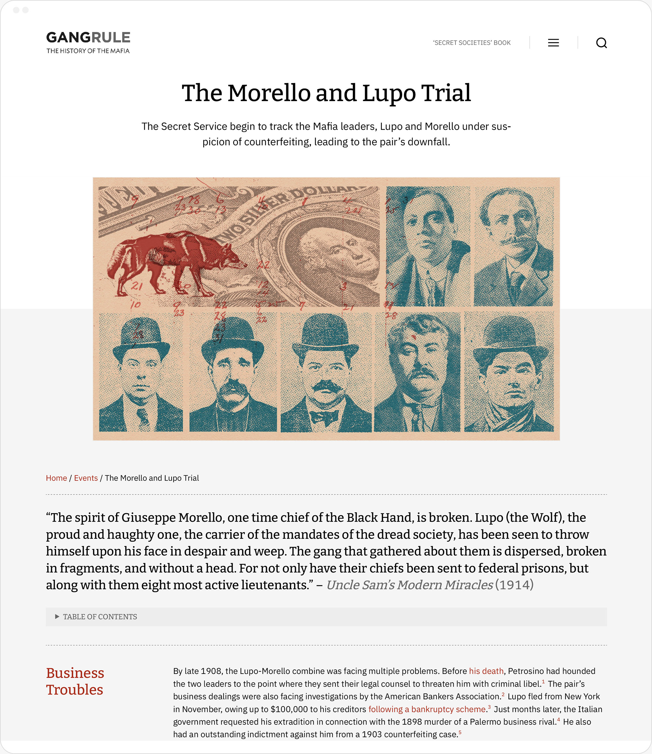 Gang Rule website content