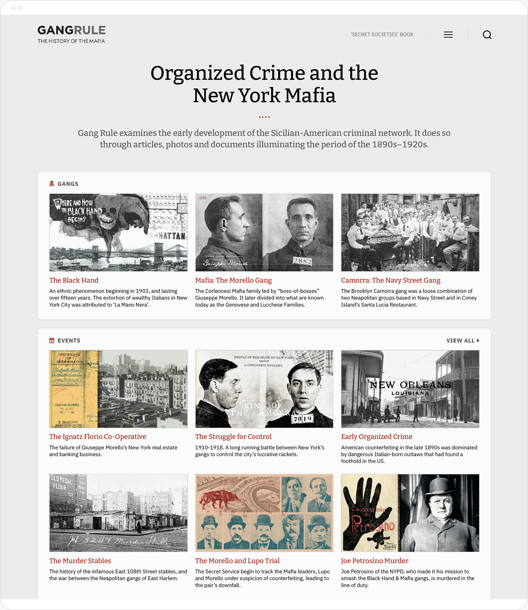 Gang Rule homepage Gang Rule homepage