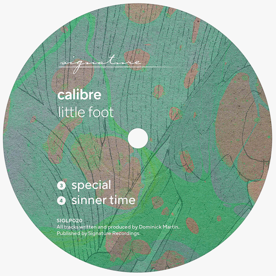 Calibre. Little Foot album labels.