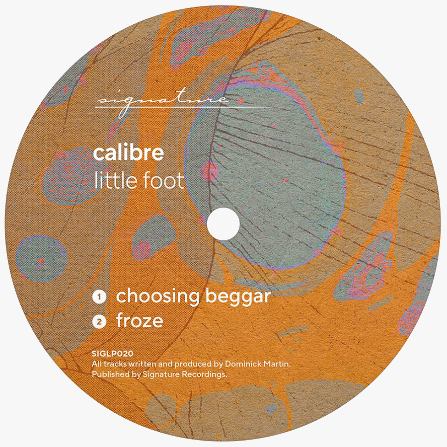 Calibre. Little Foot album labels.